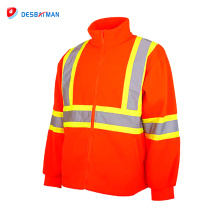 Personnalisé polaire OEM Design Safety Fitness salut vis sécurité à capuche unisexe sécurité soft shell veste